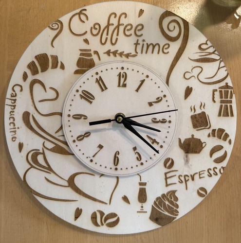 Handgemachte wanduhr holz mm - holz,