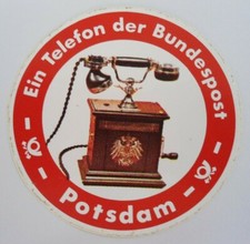 Werbe aufkleber post telekom - post,
