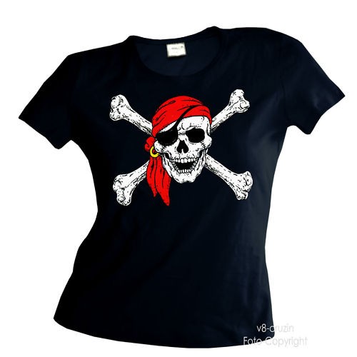 Piraten totenkopf pirat damen - totenkopf,