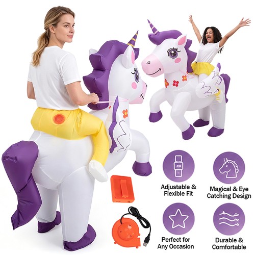 Aufblasbares einhorn kostüm - einhorn,