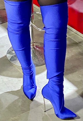 Casadei overknee satin stretch - satin,