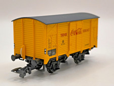 H0 - AC - Wärmeschutzwagen "Coca Cola", 2-achsiger Typ Hik-G der (DB), gelb