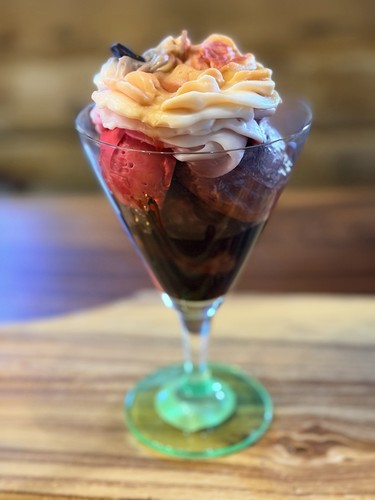 Eisbecher kerze schoko - eisbecher,