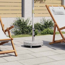 Sonnenschirmständer Schirmständer Sonnenschirmhalter Ständer Granit Rund vidaXL