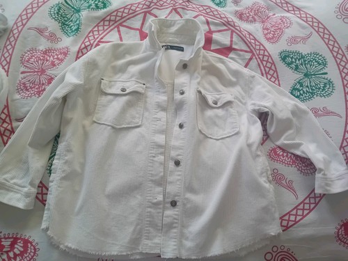 Cordhemd jacke zara weiß - cordhemd,