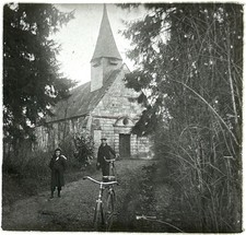 Frankreich Kirche Fahrrad