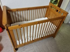 jacadi Paris Massivholz Kinderbett 120 x 60 cm incl. Nestchen & Matratze