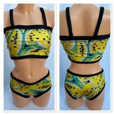 Gelb Mellon Druck Rave Outfit