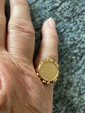 585 Goldmünzring John f