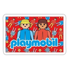 Playmobil Logo Und Klassische Figuren Aufkleber Sticker, max. 10 x 10 cm