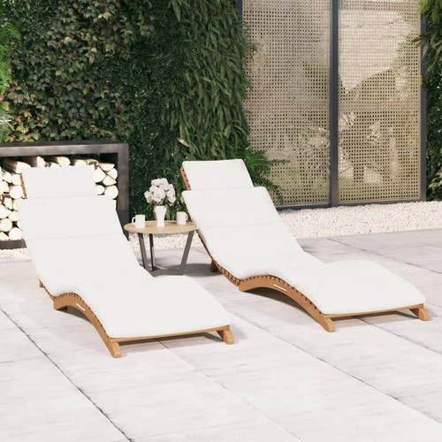 Teak massiv sonnenliege - massiv, mit