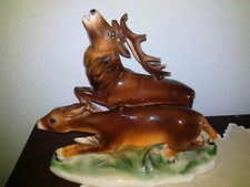 Porzellanfigur antik Hirsch
