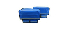 1 Set Fahrraddoppeltasche Farbe blau inkl. Schnallriemen