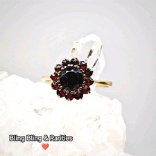 Granat Ring - gr. 62 ❤️  333 Gold Schmuck Damen Goldring Vintage - Antik 