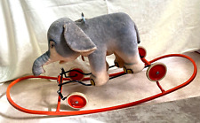 Rarität! Großer Vintage Schaukel Elefant mit Rollfunktion von Steiff