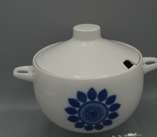 Hutschenreuther Löwenmarke Novum 65 blau Kobalt Sonne Blume Teile zur Wahl