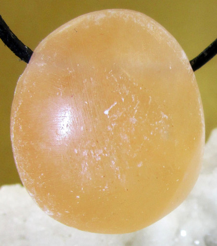 Selenit orange trommelstein - orange,