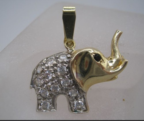 585 gold bicolor elefant - gold,