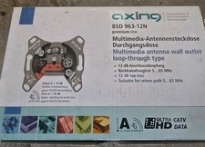Axing BSD 963-12N Multimedia-Durchgangsdose 12 dB | 5…1006 MHz | CATV | DATA : 1