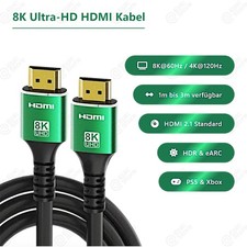 4K 8K HDMI Premium Kabel 2.1 Quality UHD HDR eARC PS5 XBOX TV Beamer 1m-3m