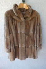 Tolle Pelzjacke / Pelzmantel; Bisamwamme, Gr. 40 / 42, guter Zustand