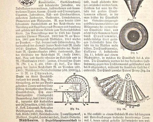 Alte lithographie mühlhausen - alte,