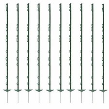 20 x grüne Poly Pfosten - 150 cm hoch Elektrozaun 4 Fuß 6 Zoll Zaun Pfahl Pferd