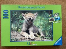 100 Stück Wolfs Wolf Tiermodell Ravensburger Puzzle