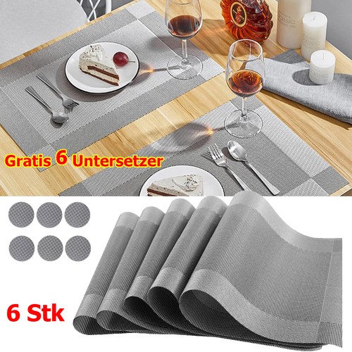 12er set tischset pvc - pvc, platzset