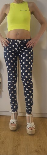 Polka dot skiny leggings - dot,