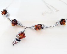 Bernstein Collier Silber 925