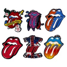 The Rolling Stones Tongues Evolution Pin Badge Set