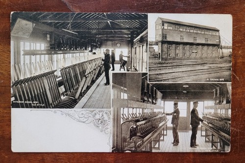 Postkarte stellwerk 1905 - stellwerk,