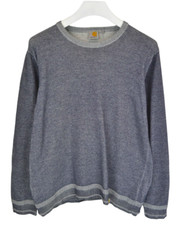 Carhartt Powell Pullover Herren Groß Rundhals Pullover Kragen Mischung Blau