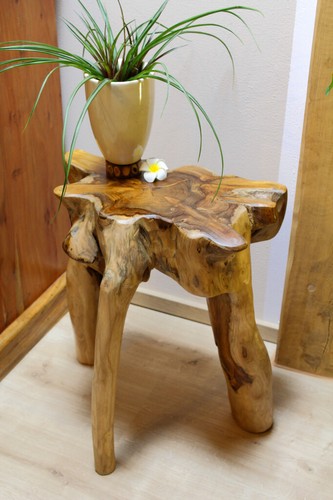 Beistelltisch holz wurzelholz - beistelltisch,