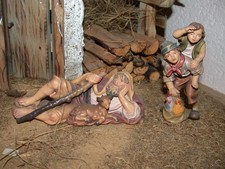 liegender Hirte 14 cm + Kinder