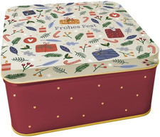 Keksdose aus Blech Weihnachten Goldveredelung