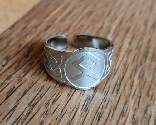 Ring othala rune ornament odin - rune,