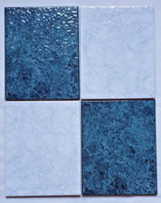 Ital. Fliesen, glasiert, kompletter Posten inkl. Bordüren & Dekoren, ca. 30m²