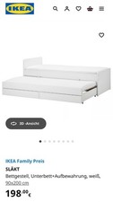 Ikea Bett - ausziehbar für einen weiteren Gast - sehr gut erhalten.