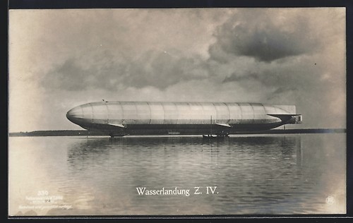 Echterdingen wasserlandung - ak, echterdingen,
