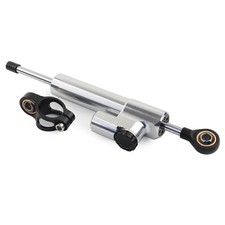 Einstellbar Silber Motorrad Lenkungsdämpfer Stabilisator für BMW Honda Kawasaki