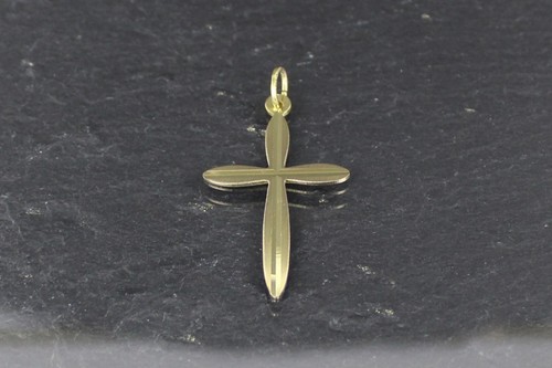 Gold cross pendant 333 - gold,