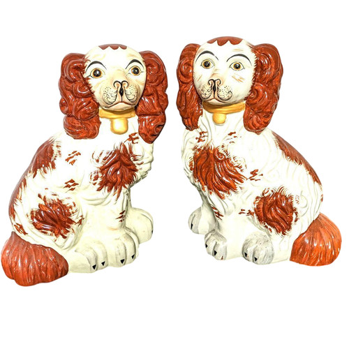 Staffordshire hund keramik - staffordshire,