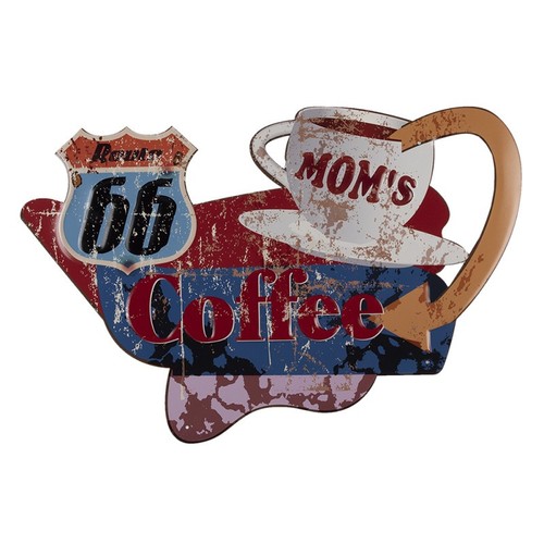 Blechschild mom coffee - "mom's, coffee"