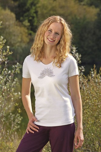 Ananda lotus shirt weiß - ananda, von