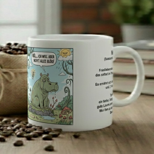 Tasse nölpferd lustig - tasse, "nölpferd",