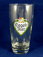 altes Bierglas Riegeler Bier, 50er/60er Jahre, 0,25 l