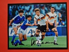 Guido Buchwald - Maradona - Autograph - Autogramm - signiert - DFB - 20x16  - WM