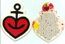 sehr schöner Bierdeckel ASTRA Hamburg St. Pauli Kiez Herz Anker   K